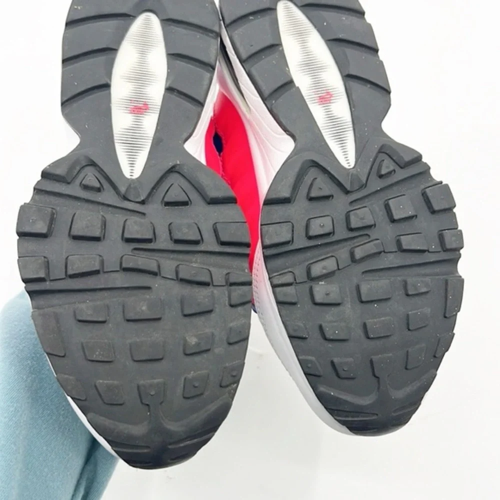 Nike Air Max 95 Gs Solar Shoes Size 3.5 red Blue White